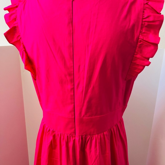 Pretty Maggy London V-Neck Sleeveless Solid Maxi Dress in Fuschia Medium - Picture 10 of 13